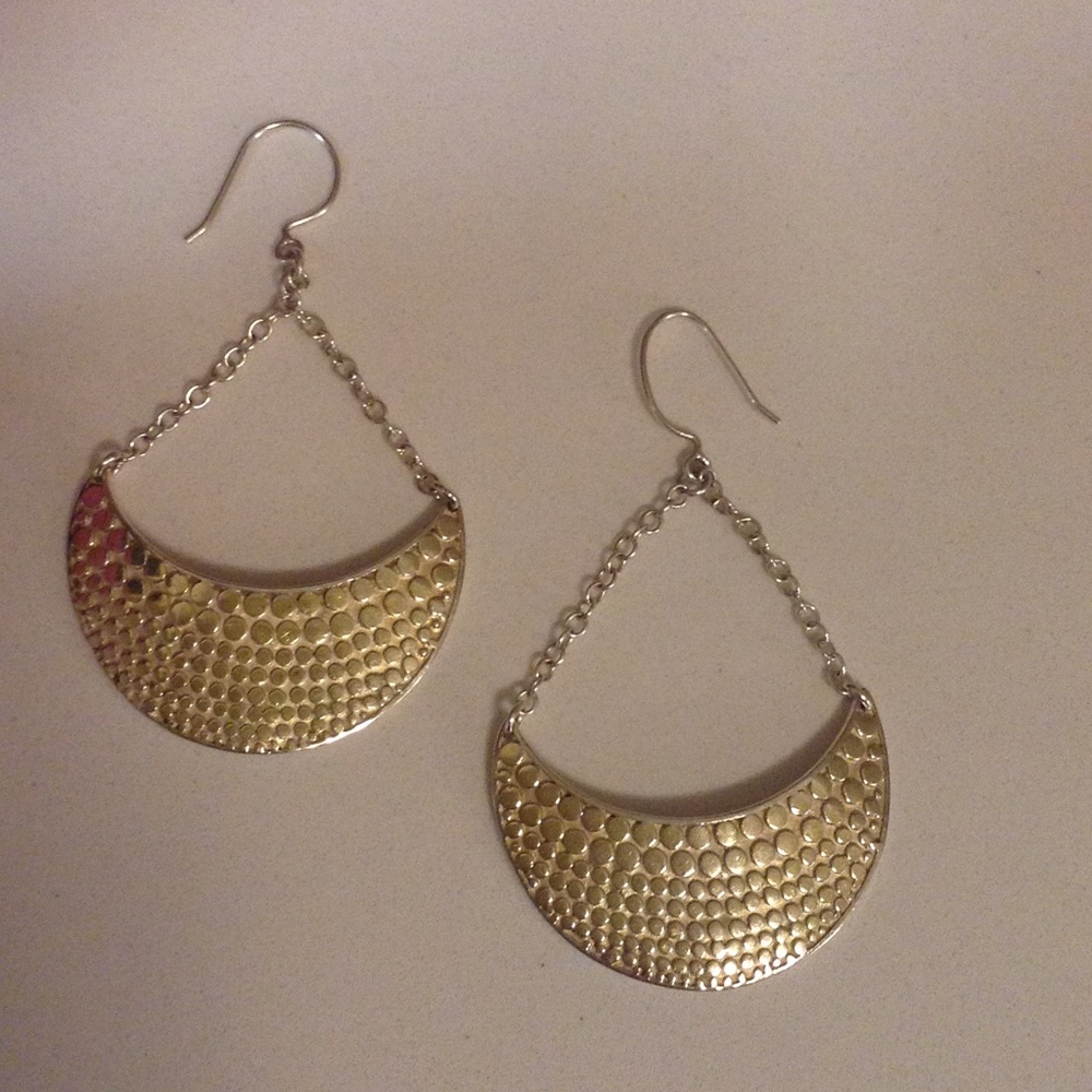 Sterling Silver & Gold Tribal Earings